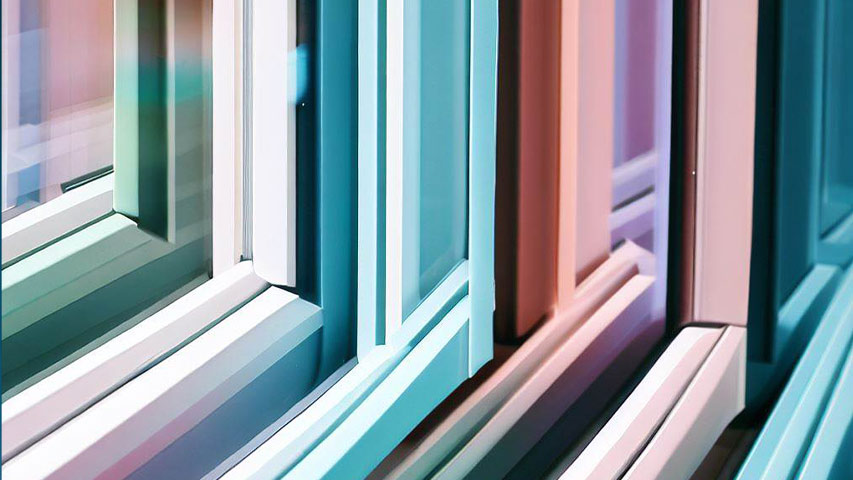رنگ در و پنجره دوجداره یو پی وی سی